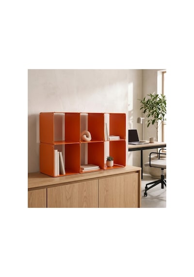 Node 6'lı Modüler Metal Açık Raf Ünitesi Konsol Ve Masaüstü Kitaplık 50x33 Cm Turuncu - 944245501 Turuncu Node 6'lı Modüler Metal Açık Raf Ünitesi Konsol Ve Masaüstü Kitaplık 50x33 Cm Turuncu - 944245501 Turuncu