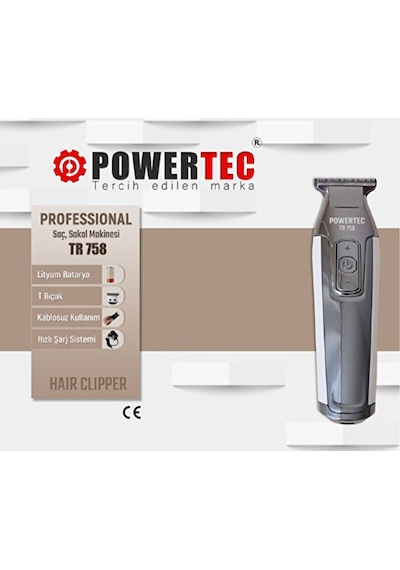 Powertec Profesyonel Saç Kesme Makinesi Tr758
