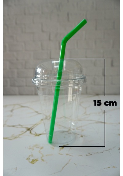 Plastik Milkshake Bardağı 400 Cc 5 Adet