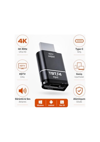 Thunderbolt To Hdtv Hd Adaptör Cd-03 Type-c Hdmı Dönüştürücü 4k 30hz Ultra Hd Görüntü Ve Ses Aktarımı Windows Android Mac Os Uyumlu Alüminyum Alaşımlı Gövde Zr1299 Thunderbolt To Hdtv Hd Adaptör Cd-03 Type-c Hdmı Dönüştürücü 4k 30hz Ultra Hd Görüntü Ve Ses Aktarımı Windows Android Mac Os Uyumlu Alüminyum Alaşımlı Gövde Zr1299