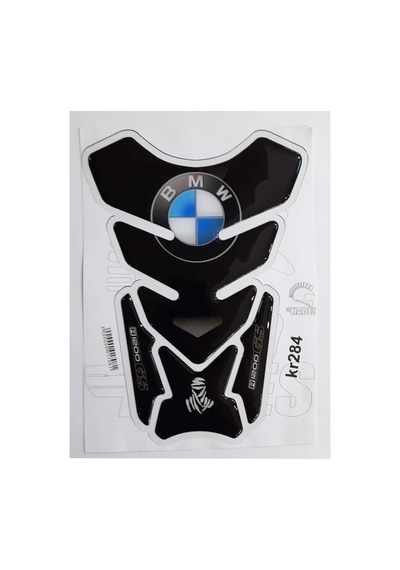 Hades Bmw Uyumlu Üniversal Tank Pad Motosiklet Depo Koruma Sticker Siyah