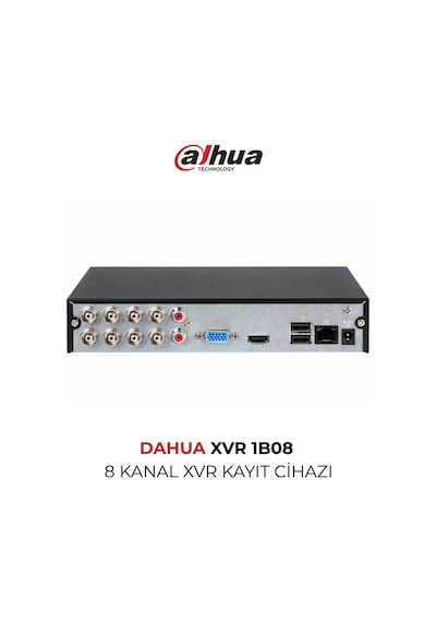 Xvr1b08 8 Kanal Xvr Kayıt Cihazı Dvr H.265+ Hdmı Vga Uzaktan İzleme