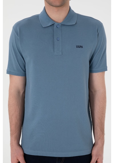 U.S. Polo Assn. Erkek Regular Fit Polo Yaka Koyu Mavi Basic Tişört 50306007-VR032