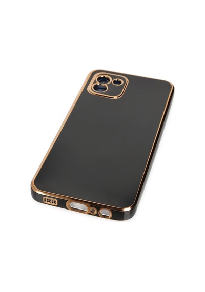 Gld-spt- Newface Samsung Uyumlu Galaxy A03 Kılıf Volet Silikon - Siyah