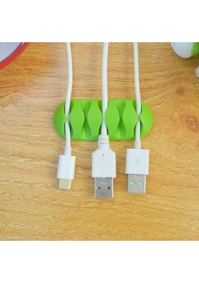 3 Adet 5 Kanallı Kablo Tutucu Sabitleyici Kablo Sabitleyici Mouse Kablosu, Şarj Kablosu