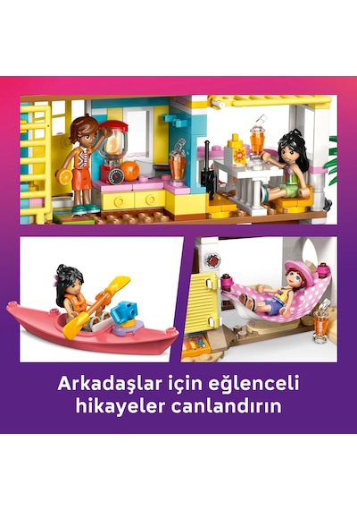 LEGO® Friends Fok Balıklı Yazlık Ev 42699 - 9 Yaş ve Üzeri Çocuklar için Minifigür İçeren Yaratıcı Oyuncak Yapım Seti (400 Parça)