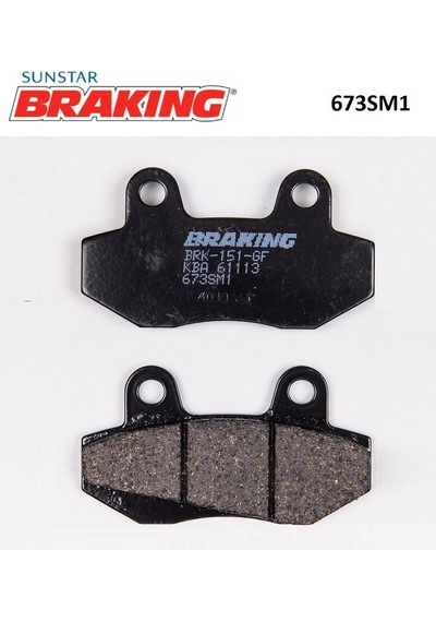 Braking 673sm1 2004-2015 Hyosung Gv 650 Uyumlu Ön Fren Balatası Yarı Metalik Balata
