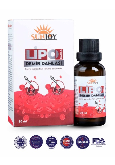 Sunjoy Lipo Demir İçeren Takviye Edici Gıda 30 ML