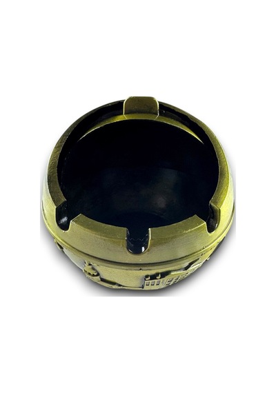 İstanbul Temalı Kapaklı Kokusuz Metal Küllük 8x8 Cm Ayasofya Rölyefli Bakır/gold/gümüş 732514648