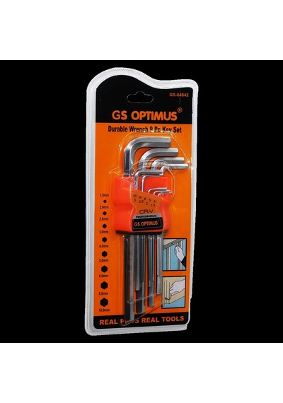 9 Parça Krom Uzun - Düz Alyan 180mm 5468