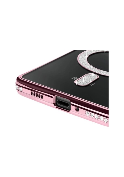 Xiaomi Redmi 14c Uyumlu Joke Simli Magneticsafe Kılıf - Pembe