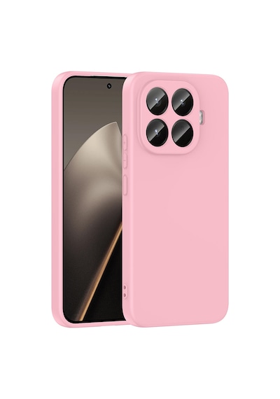 Xiaomi 15t Pro Kılıf Yumuşak Silikon Kamera Korumalı Lansman Pazarplus Açık Pembe