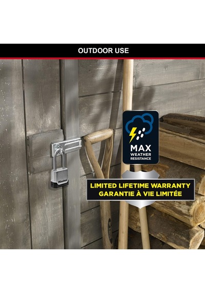 Master Lock Yüksek Güvenlikli Asma Kilit, Çinko, Xl Kulp, Dış Mek