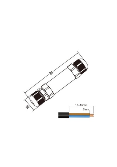 I Tipi 0,50-1,00mm² 20a Saha Montaj - Ip68