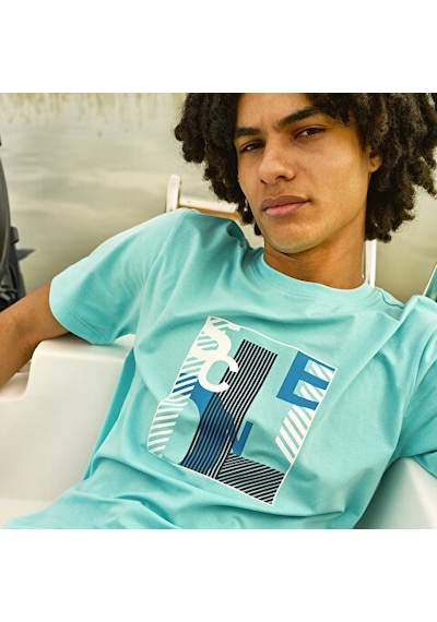 Lescon Erkek Kısa Kollu T-shirt 25y-1167 Mavi