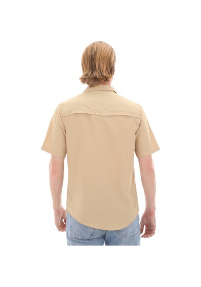 F0A4T19Lk51-R The North Face M S-S Sequoıa Shırt Erkek T-Shirt Bej 001