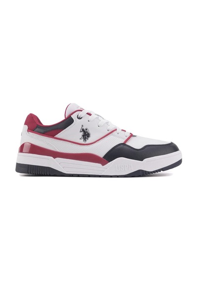 U.S. Polo Assn. 4W MARTELL 4PR Erkek  Beyaz / Lacivert / Kırmızı Sneaker
