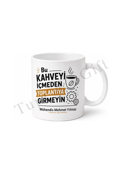 Komik Meslek Yazılı Baskılı Kupa Bardak Esprili Hediye Özel Tasarım Beyaz / Çok Renkli