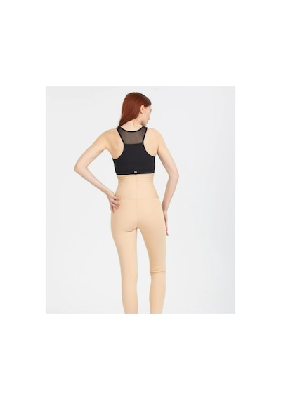 Fit Women Sauna Termal Agraflı Kopçalı Korse Tayt 4409 Ten