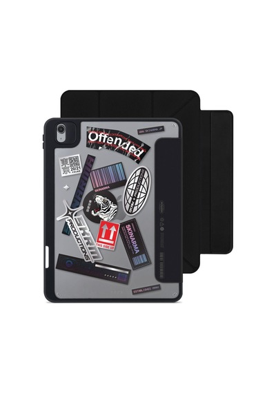 Apple Uyumlu iPad Air 10.9 2022 5.nesil Kılıf Skinarma Sticker Tasarımlı Çıkarılabilir Magnetik Henko Kılıf