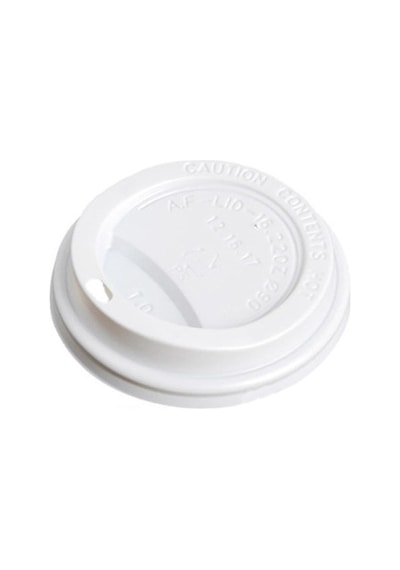 Sıcak Karton Kağıt Çay Kahve Bardak Kapağı - Emzikli Kapak - 8 Oz - Beyaz - 500 Adetlik Koli