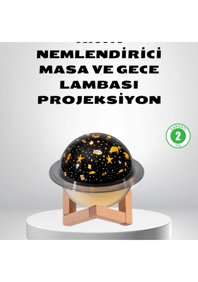 Projeksiyon Işıklı Usb Mini Hava Nemlendirici Aromaterapi Destekli Gece Lambası