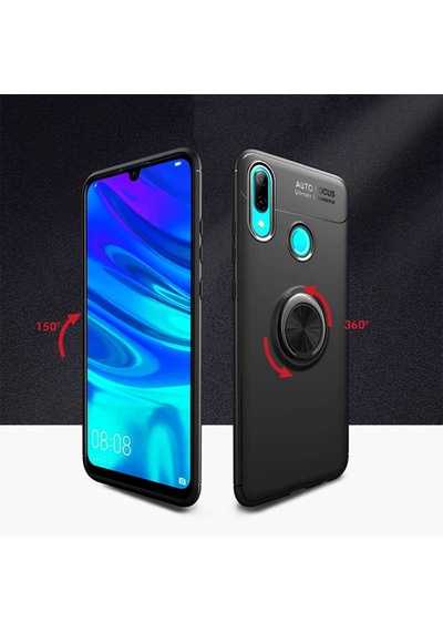 Huawei Y6 2019 Kilif Yüzüklü Magnetli Ravel Case 357682743