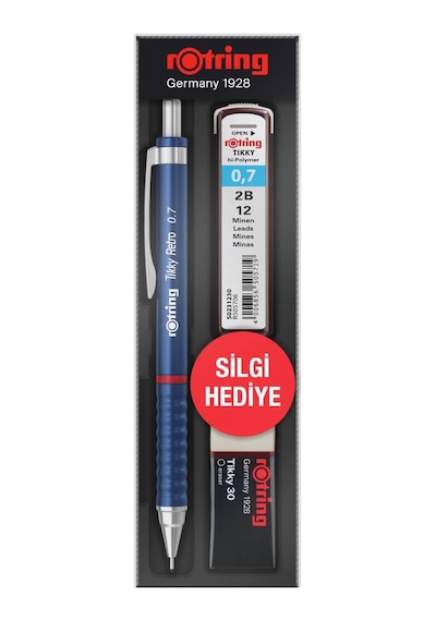 Rotring Versatil Kalem Tıkky Retro Set 0.7 Mavi