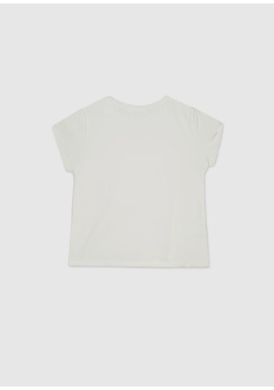 Mayoral Kız Çocuk T-shirt 854 Krem