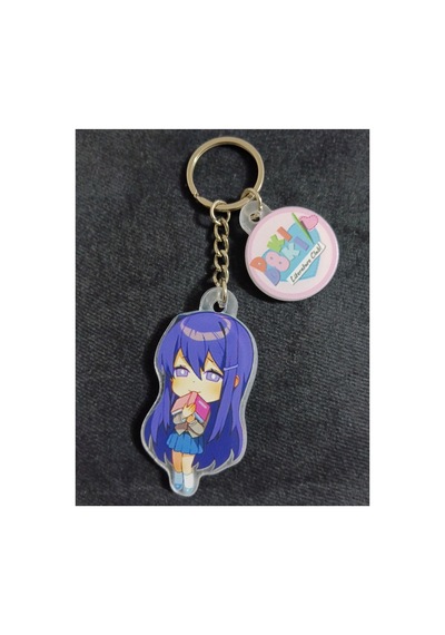 Owl Bag Doki Doki Literature Club - Yuri Katakteri Desenli Acrylic Anahtarlık Çanta Süsü Mıx