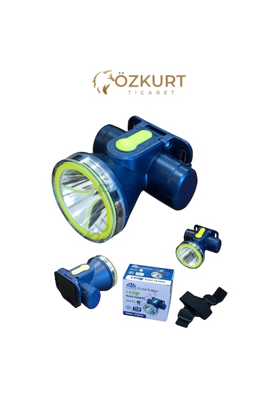 Gold Kam A Gk-670 Led Kafa Feneri Type-c Şarjlı 1200 Mah 3w Cree Led Outdoor Kamp Işığı