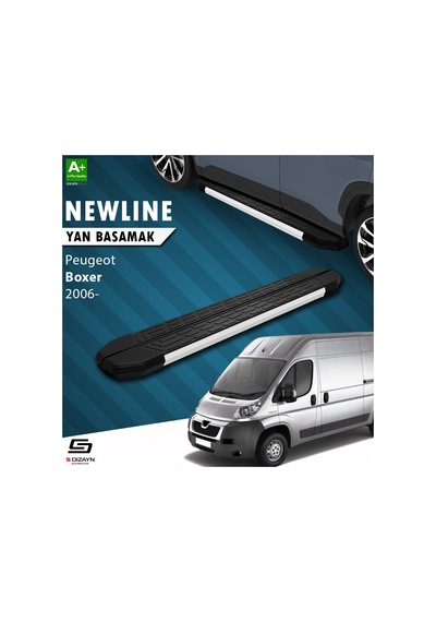S-dizayn Peugeot Boxer 3 Kısa Şase Newline Aluminyum Yan Basamak