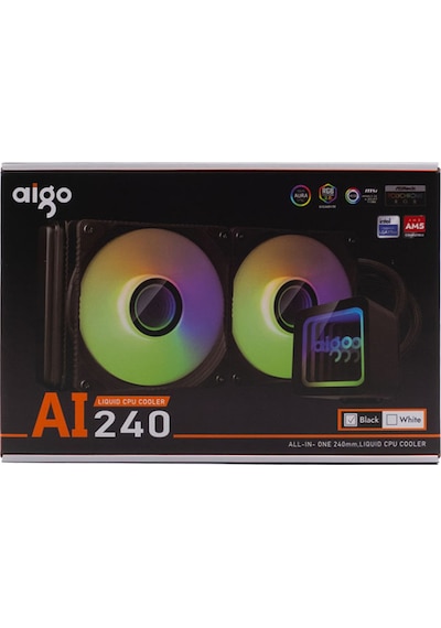 Aigo Aı240 Argb 240mm Am5/1700p Siyah İşlemci Sıvı Soğutucu