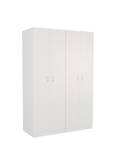 Gümüş Giyinme Dolabı - Çok Amaçlı Dolap - Gardırop 180 Cm-4 Kapaklı Gümüş Giyinme Dolabı - Çok Amaçlı Dolap - Gardırop 180 Cm-4 Kapaklı