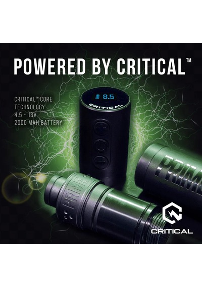 Prime X Critical Pen Wireless 3.5mm Stroke Full Set - Çift Batarya Kablosuz Dövme Makinesi Seti