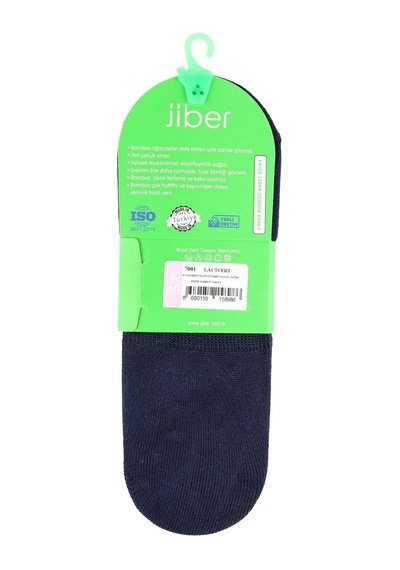 Jiber Erkek Bambu Babet Çorap 7001- 6 Adet Lacivert