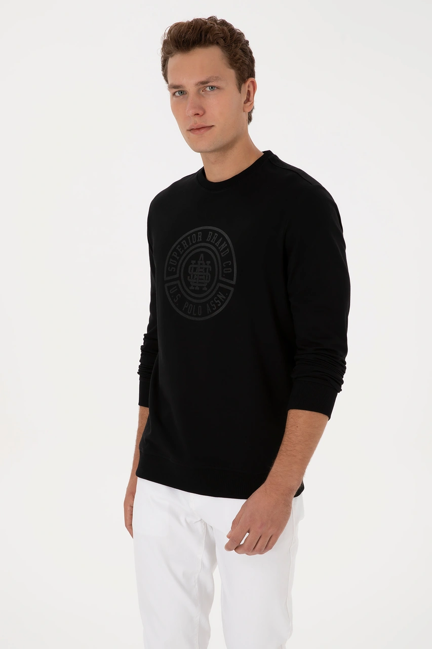 U.s. Polo Assn. Erkek Siyah Sweatshirt 50324788-vr046 Siyah