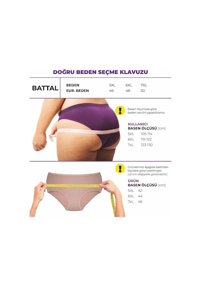 Alya Underwear Kadın Büyük Beden Külot Battal Full Brief, Yüksek Bel 5xl, 6xl, 7xl 5 Farklı Renk 1 Pakette Multicolor-p20 Alya Underwear Kadın Büyük Beden Külot Battal Full Brief, Yüksek Bel 5xl, 6xl, 7xl 5 Farklı Renk 1 Pakette Multicolor-p20