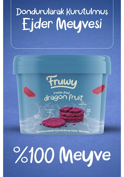 Freeze Dried Ejder Meyvesi Kova Dondurularak Kurutulmuş Ejder Meyvesi Diğer