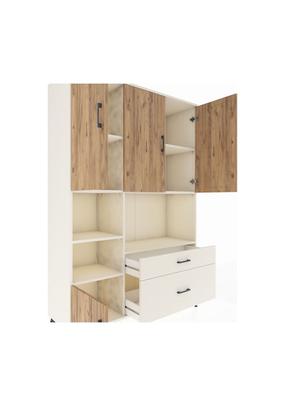 Hyperion Dolap 7 Raflı 2 Çekmeceli 5 Kapaklı 132x44x195 Aytaş... Aytaşı