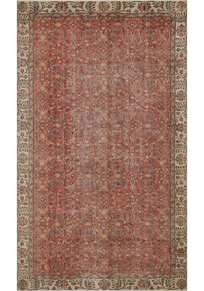 Rengarenk Eskitme El Dokuma Halı 160 275 Cm 9893 Kırmızı