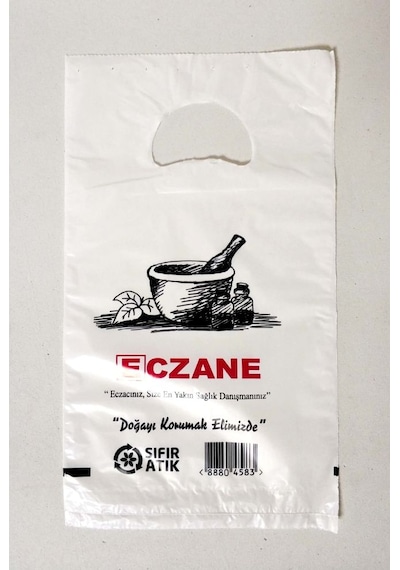 Eczane Poşeti 16X27Cm Mini Bio El Geçme 400 Adet