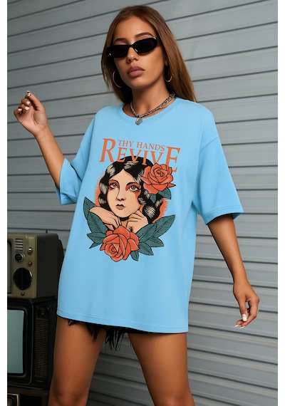 Sepette 6 Ve Üzeri Alımlarda 1 Tişört Hediyedir - Unisex Mane Baskılı Tshirt Bebe Mavisi Sepette 6 Ve Üzeri Alımlarda 1 Tişört Hediyedir - Unisex Mane Baskılı Tshirt Bebe Mavisi
