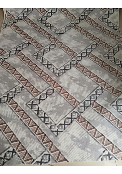 Kilim Desenli Yıkanabilir Kaymaz Taban Dört Mevsimlik Salon, Banyo, Balkon, Genç Odası Kesme Halı