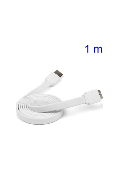 Samsung Uyumlu Galaxy Note 3 S5 Usb Şarj Ve Data Kablo Yassı Kablo Mavi 259907590