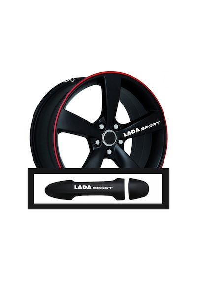 Lada Kalina İçin - Uyumlu Aksesuar Oto Kapı Kolu/jant - Sticker 10 Adet 10 1,5 Cm