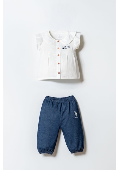 U.s. Polo Assn. Kız Bebek Krem Takım 5274-50085 Krem