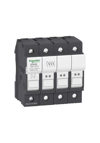Df83n - Tesys Sigorta Bağlantı Kesici 3p N 25a - Sigorta Boyutu 8,5 X 31,5 Mm