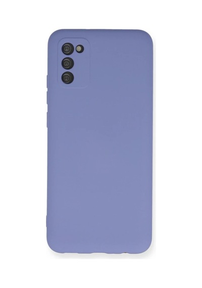 Samsung Uyumlu Galaxy A03s Uyumlu Kılıf Nano İçi Kadife Silikon - Lila