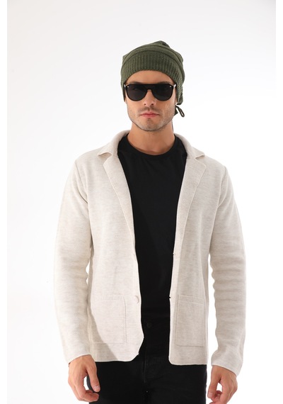 Ritagarcia Unisex Arkası İpli Büzgülü Triko Bere Kışlık Dökümlü Slouchy Beanie Bere Haki